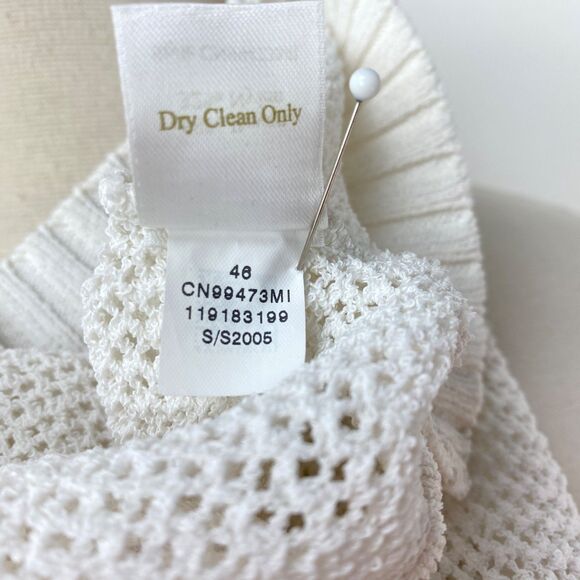 Vtg Caslon White Crochet Bolero Sweater Small Coquette Whimsy Fairy Boho Peasant - Picture 12 of 12